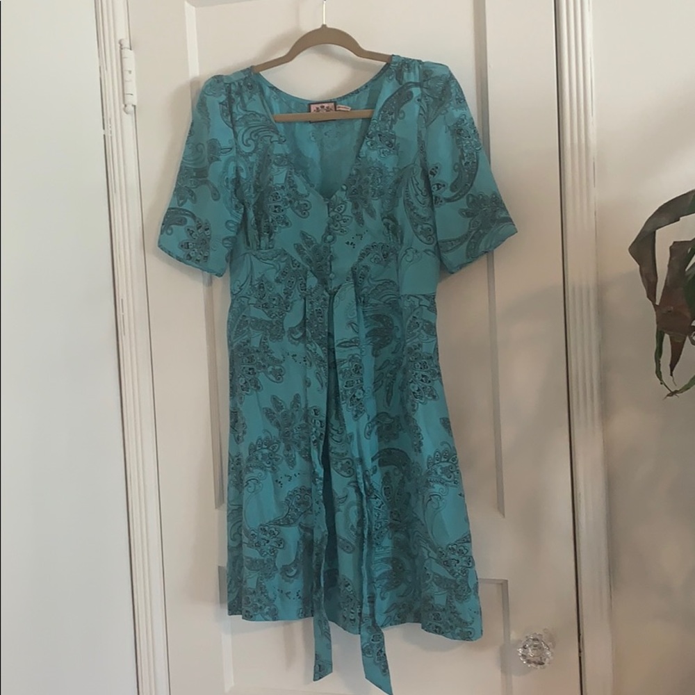 Silk Turquoise Juicy Dress